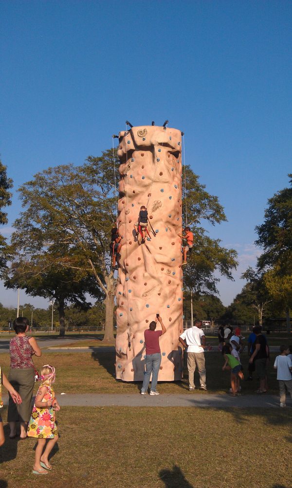 Rock Climbing, Rock Climbing Wall, Tiki Island Climbing Wall