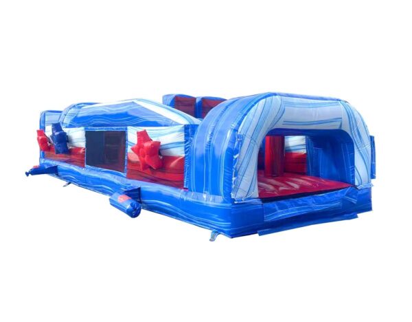 7-Element Red White and Blue Inflatable Obstacle Course - Image 2
