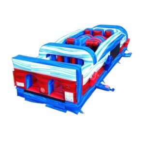 7-Element Red White and Blue Inflatable Obstacle Course